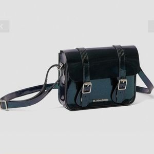RARE DR. MARTENS 7"  TEAL SPARKLE CROSSBODY